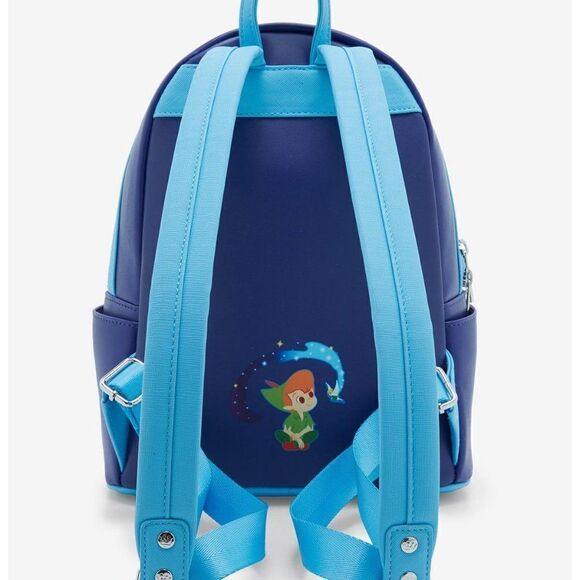 Loungefly Disney Peter Pan Nighttime Flight Glow-in-the-Dark Mini Backpack - Picture 4 of 6